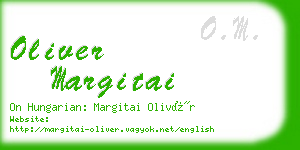 oliver margitai business card